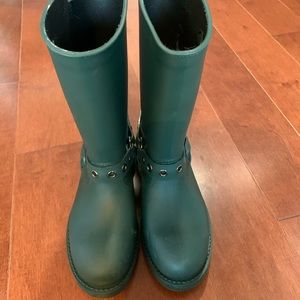 Valentino RED Rainboots in Forest Green 

Size 39